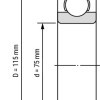 Підшипник 115 (6015) відкритий ВПГ®UA