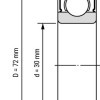 Підшипник 6306 2RS EMQ / Rollway™ USA
