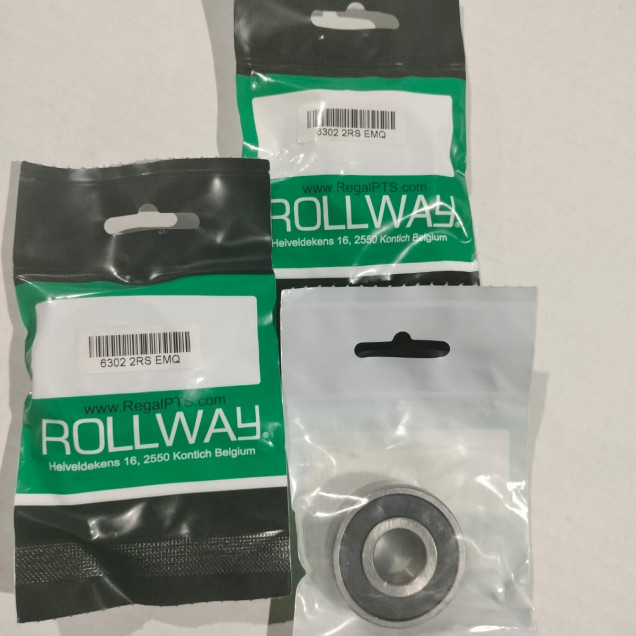 Підшипник 6302 2RS EMQ / Rollway™ USA