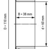 Підшипник 33212 Rollway™ USA / аналог 3007212